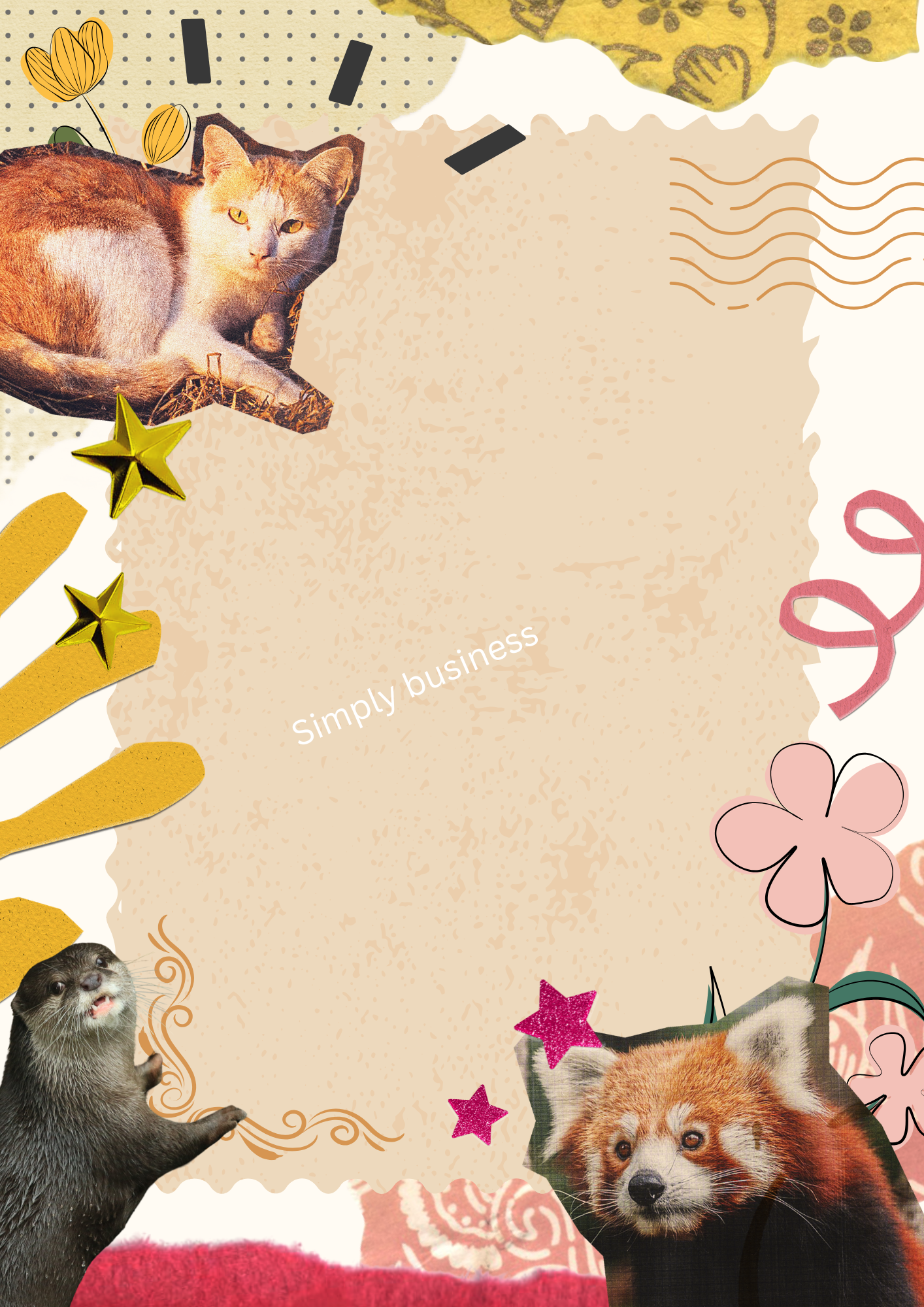 Animal Themed Scrapbook Set – Printable Templates