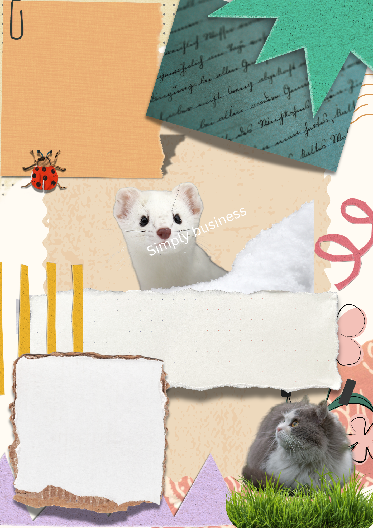 Animal Themed Scrapbook Set – Printable Templates
