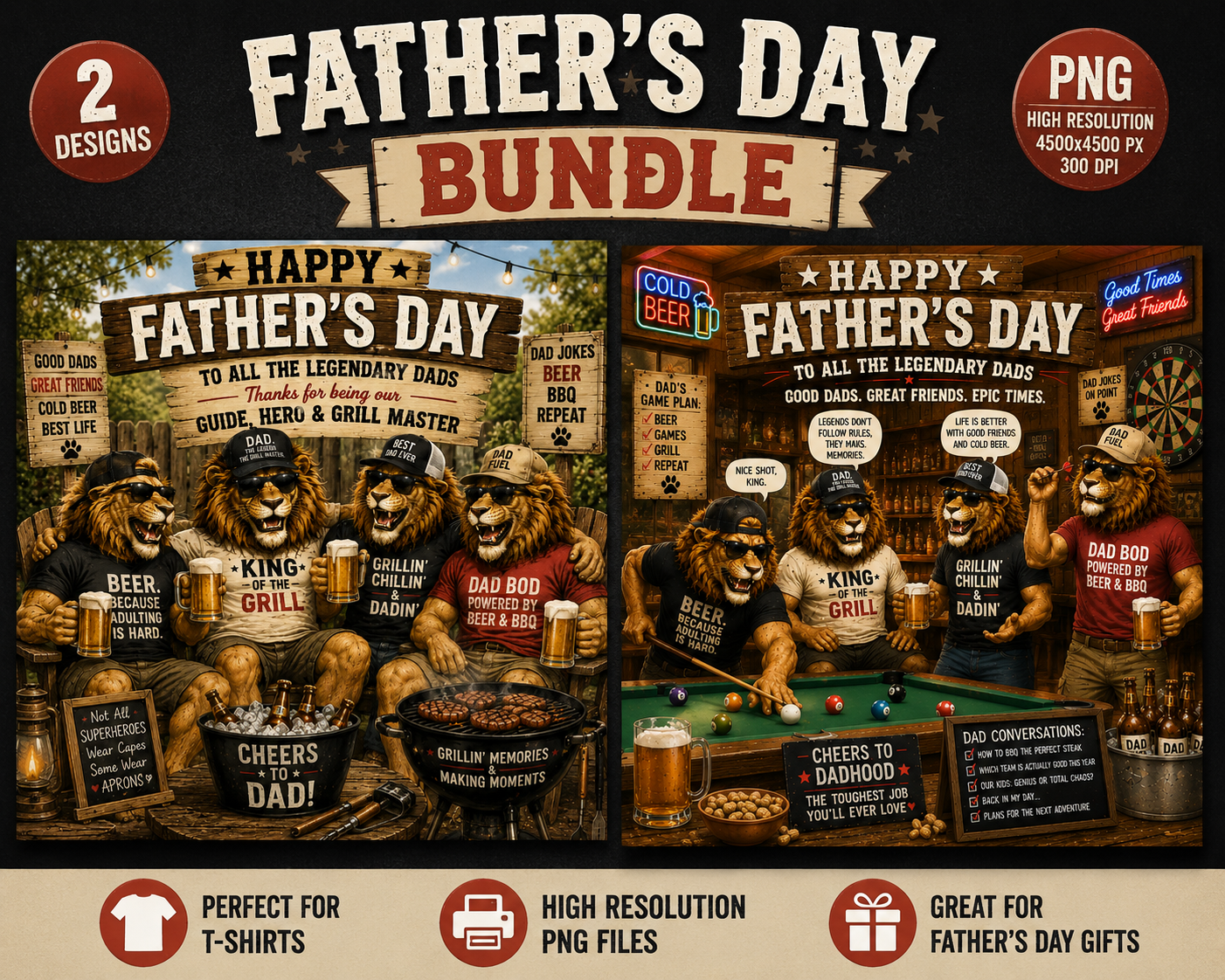 With the Bros funny Fathers Day PNG digital design