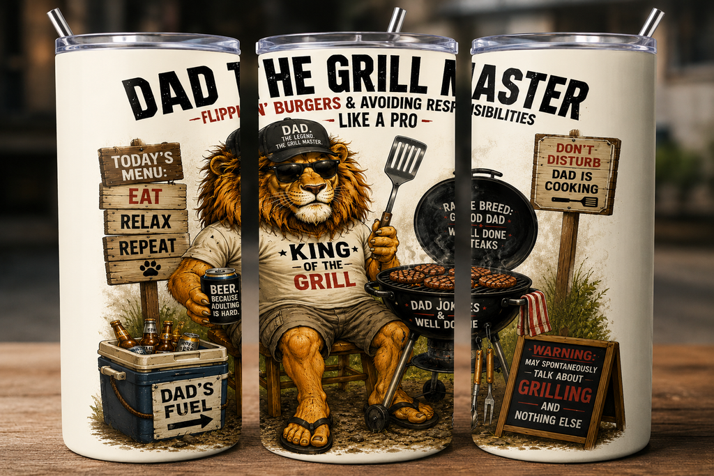 Father's Day Grill Master PNG Design