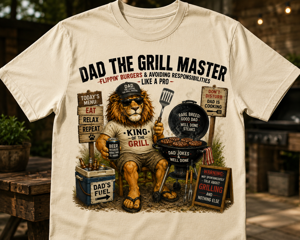 Father's Day Grill Master PNG Design