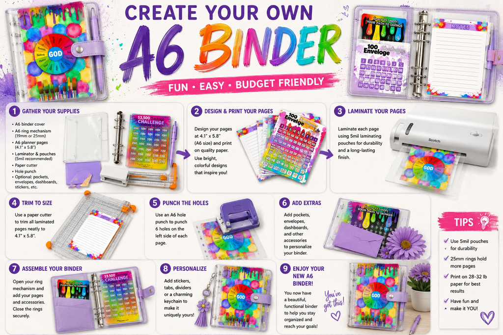 🖌️ Paint Your Financial Future |Faith Based 10-Page Savings Bundle ($8,950 Total!)