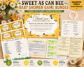 Sweet as Can Bee Baby Shower Thank You Card 5x4 in | PDF & PNG Instant Download