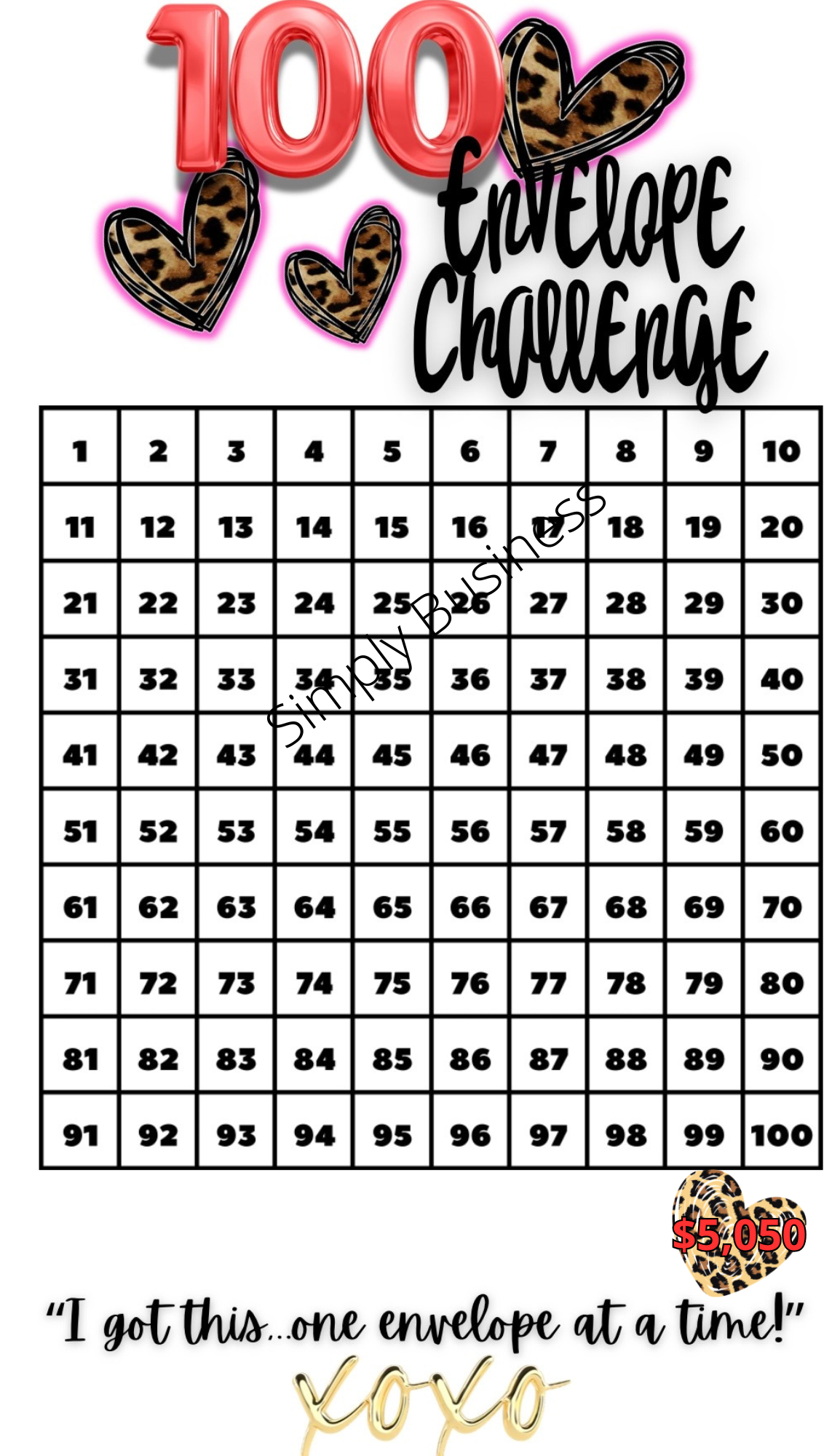Money Goals & Pretty Things Savings Challenge Bundle