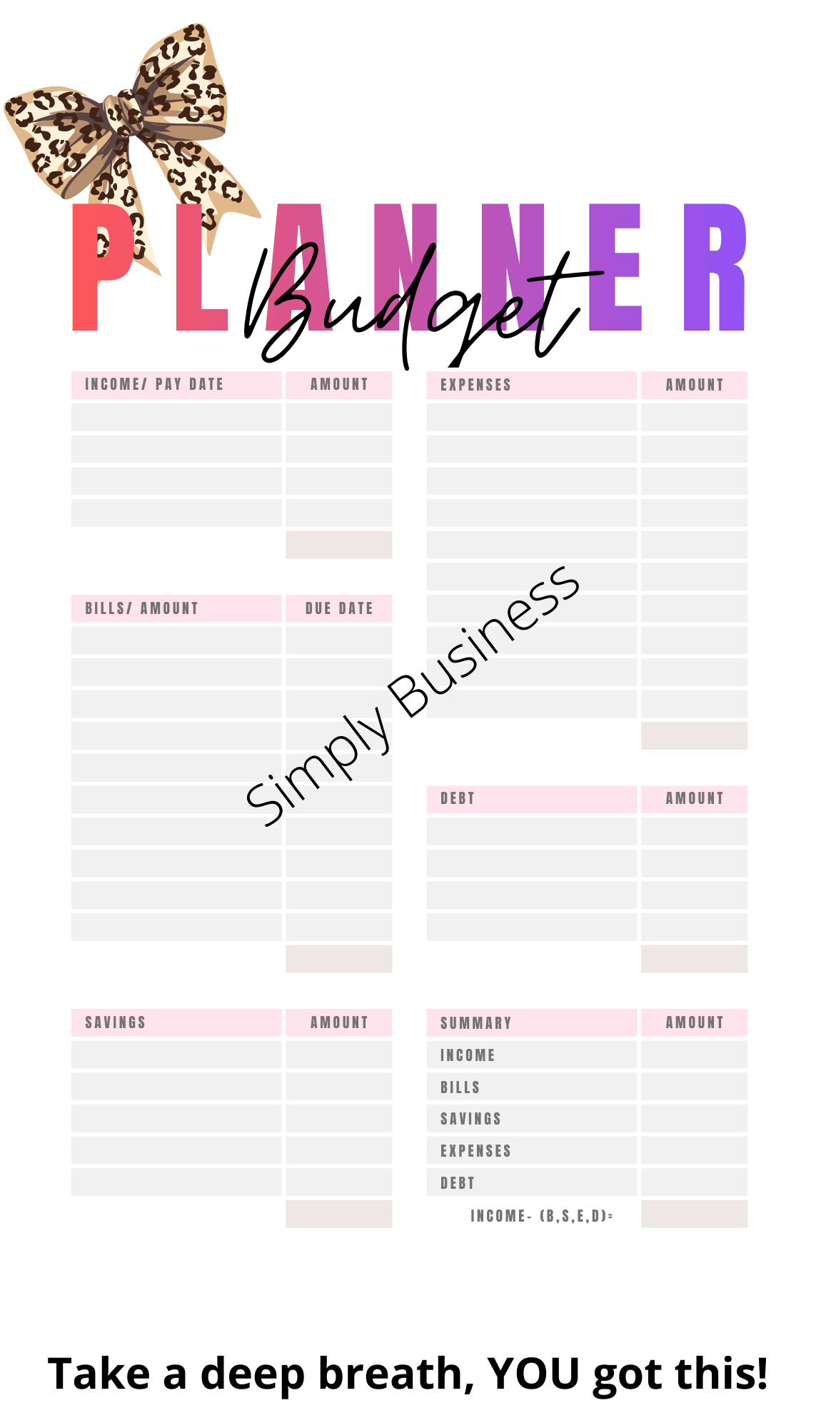 Money Goals & Pretty Things Savings Challenge Bundle