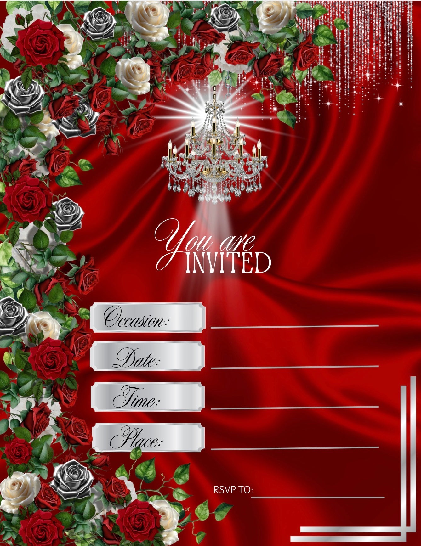 Beneath the Crystal Shadows Gala Invitations