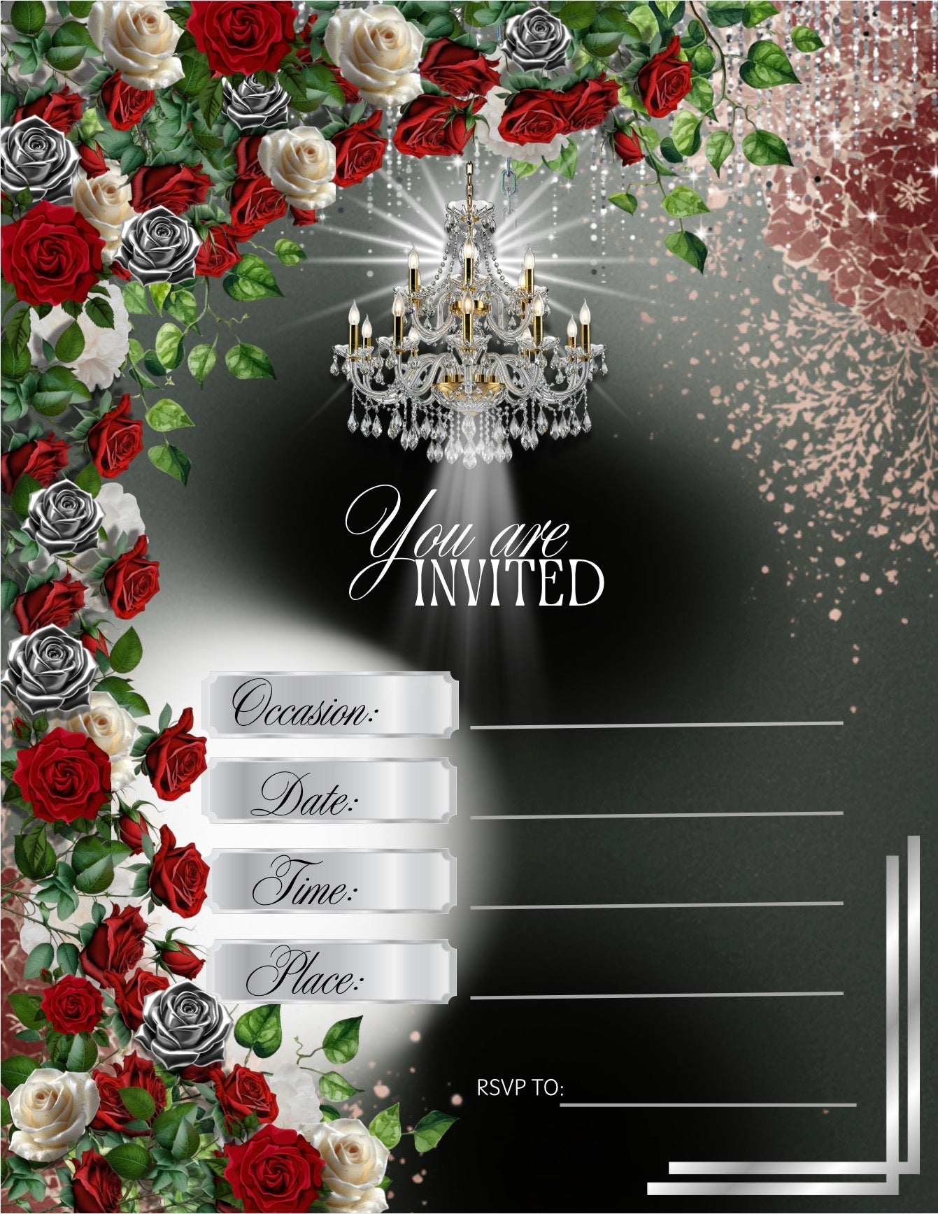 Beneath the Crystal Shadows Gala Invitations