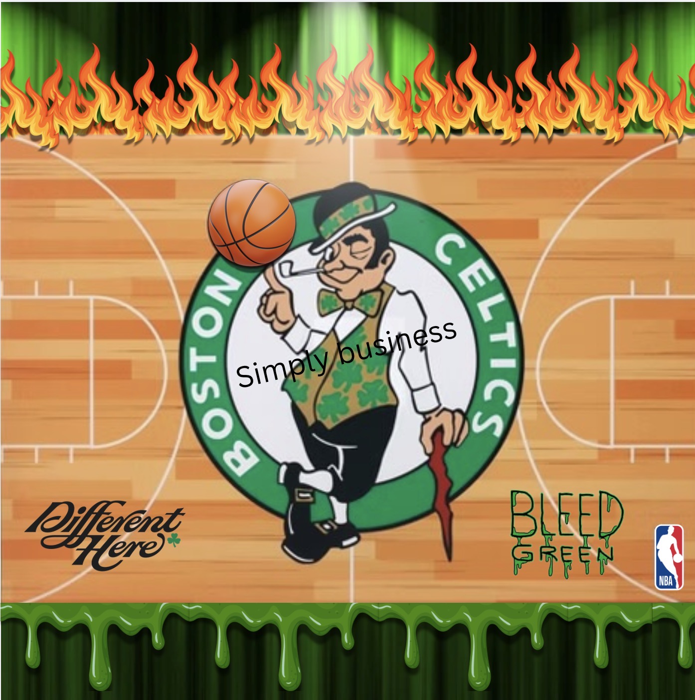 Boston Celtics 20oz Tumbler Design – Printable PDF & PNG