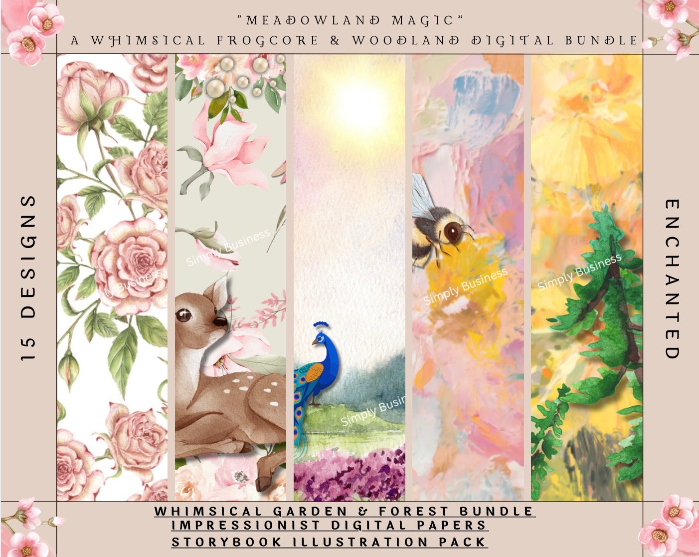 The Enchanted Meadow: 15 Whimsical Cottagecore & Frogcore Digital Art Prints