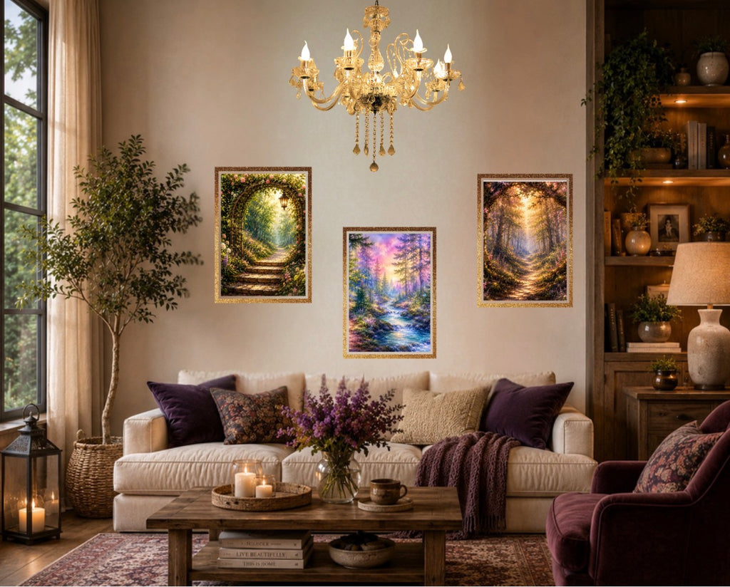 Whimsical Watercolor Landscapes – 10 Digital Prints
