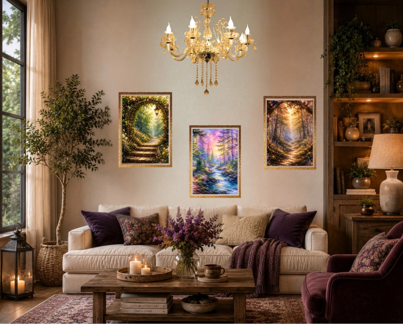 Whimsical Watercolor Landscapes – 10 Digital Prints