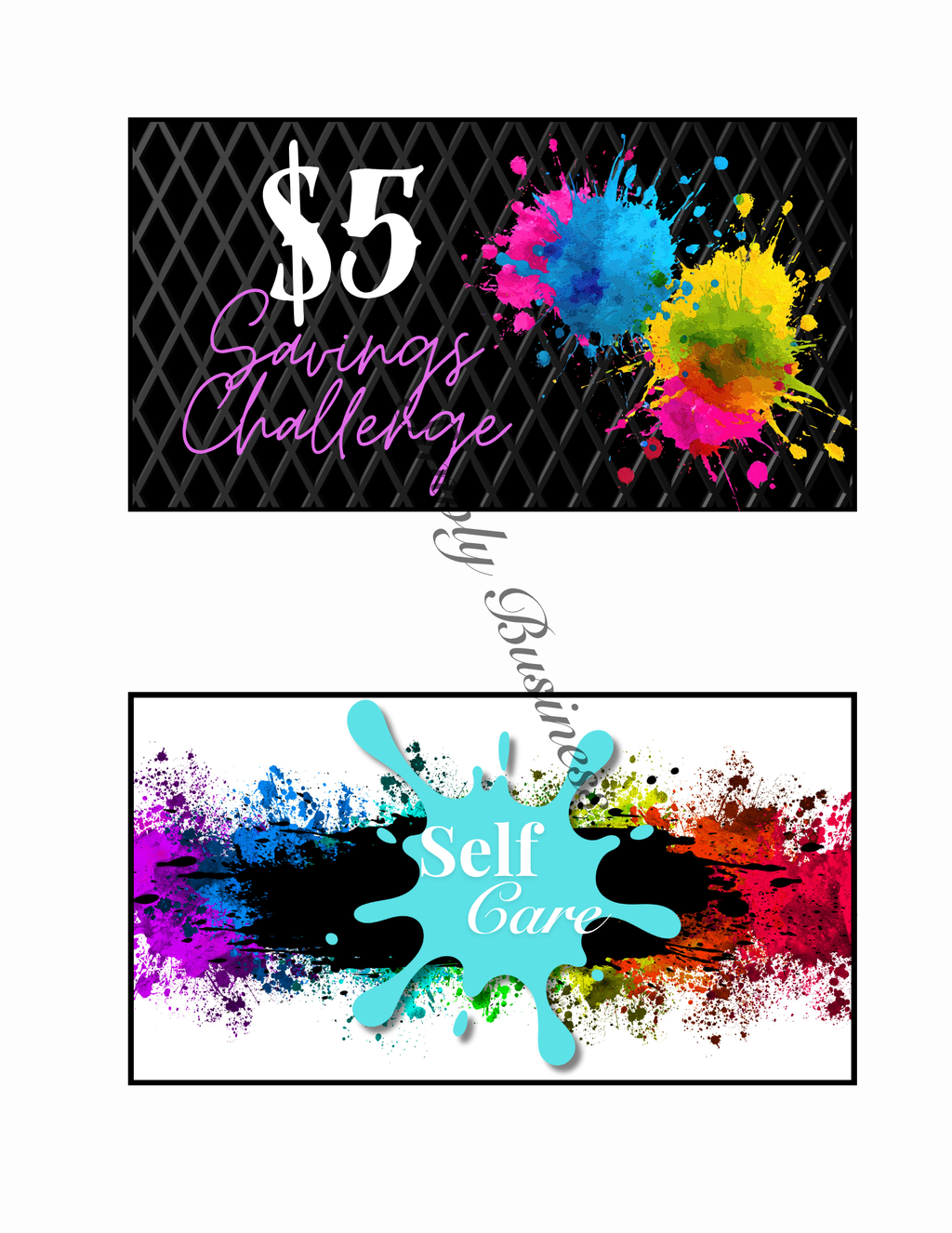 Painting Your Financial Future Savings Binder Dashboards Printable Set
