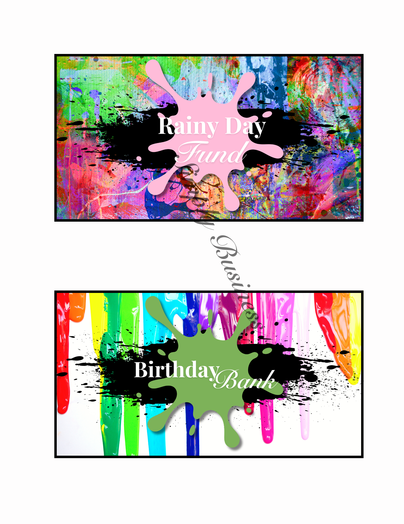 Painting Your Financial Future Savings Binder Dashboards Printable Set