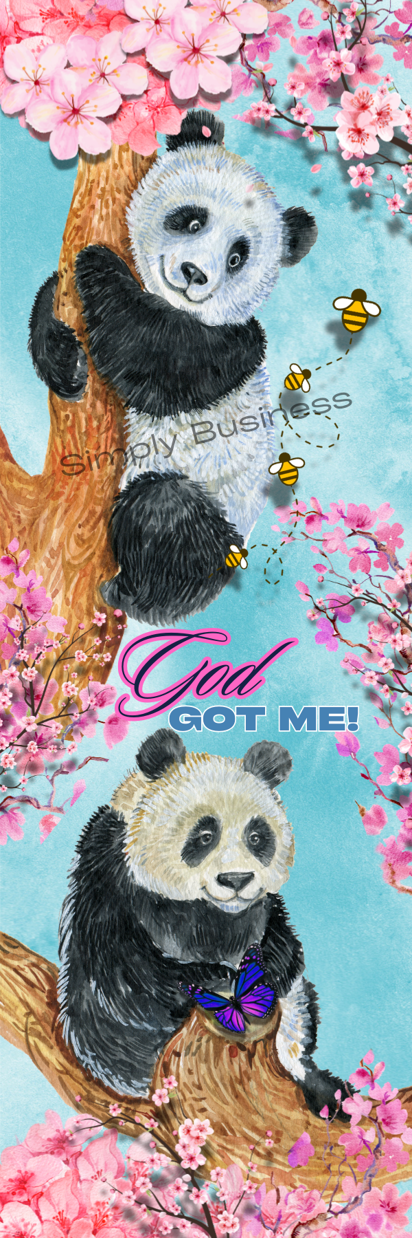 Whimsical Panda Bookmarks - Set of 3 Digital Downloads