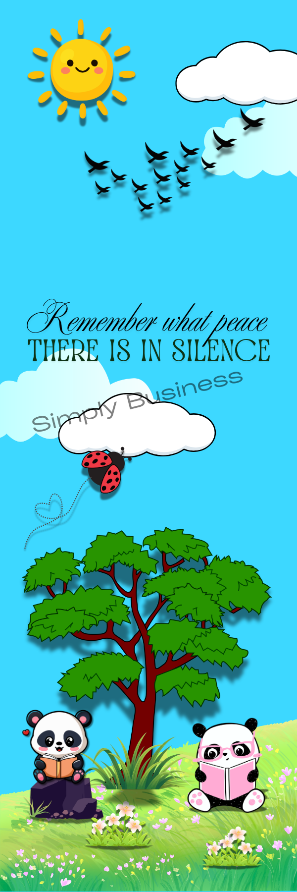 Whimsical Panda Bookmarks - Set of 3 Digital Downloads