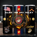 Personalized Marine Corps Veteran 20oz Tumbler Design | Canva Pro Editable + PNG for Free Canva & Other Software